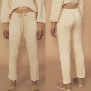 NWT Sancia Khari Cream Tan Knit Pant size XS